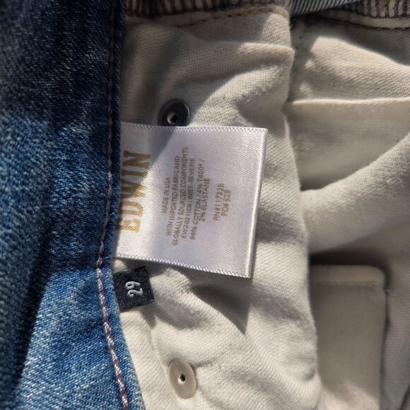 Edwin Bree High Rise Straight Leg Jeans In Reverie 29 - Picture 8 of 8